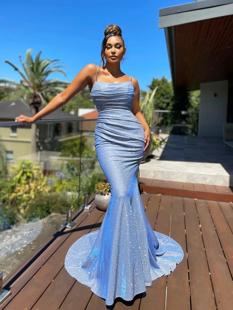 New Years Eve Gowns Sexy Formal Solid Backless Spaghetti Strap Evening Dress Dresses(Silver Gray/S) New Years Eve Gowns Sexy Formal Solid Backless Spaghetti Strap Evening Dress Dresses(Silver Gray/S)