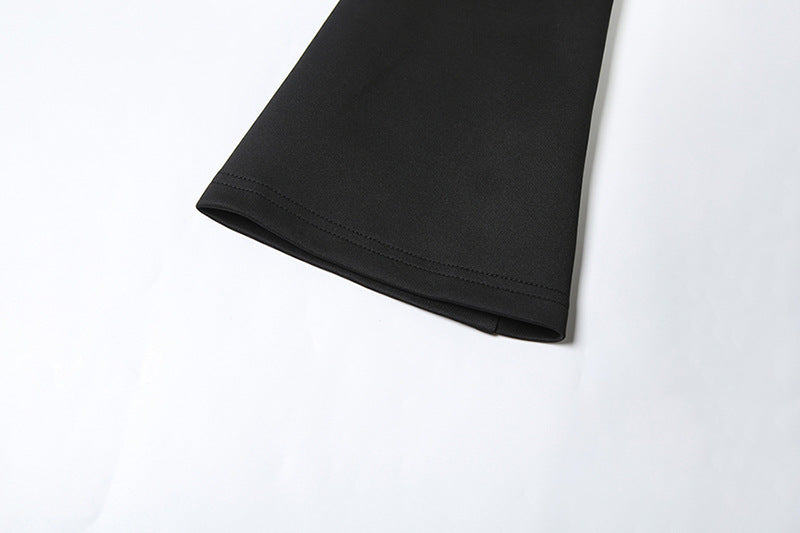 TGC “Céleste” Collared Maxi Dress | Slim Fit Lace-Up Waist & Front Split Elegance