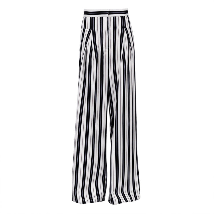 Fall Outfits | Vertical Striped Wide Leg Pants