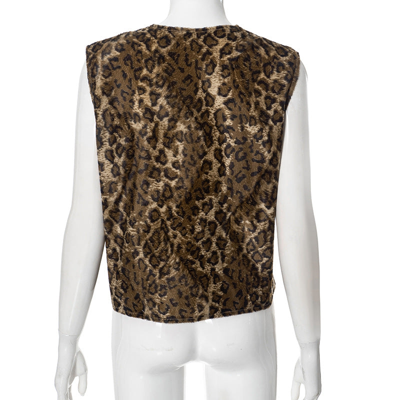 TGC FASHION 2024 Fashion Trends | Brown Leopard Cotton Vest