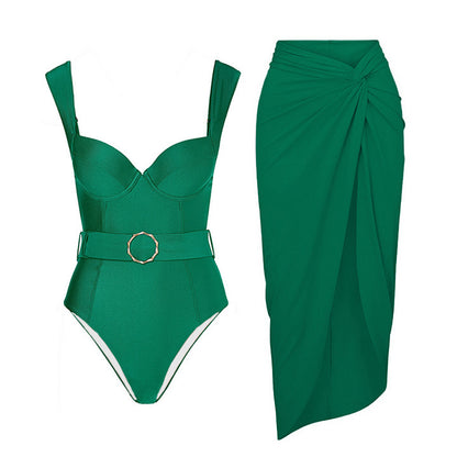 Summer Outfits 2024 | Emerald Green One Piece Swimsuit