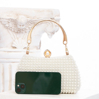 [The Ruth Pearl Bag] | Trendy Elegant Socialite Crossbody & Dinner Handbag – Evening Party Clutch by TGC