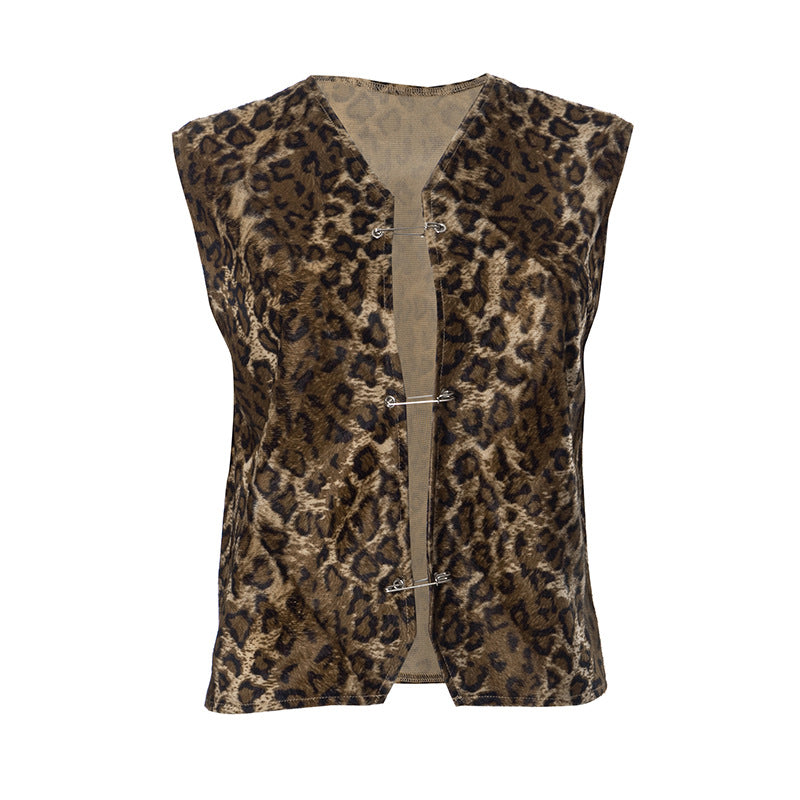 TGC FASHION 2024 Fashion Trends | Brown Leopard Cotton Vest