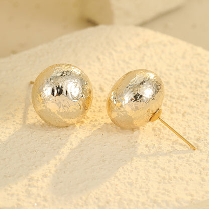 [TGC Retro French Pearl Earrings | Elegant Glossy High-Grade Statement Earrings for Women]
