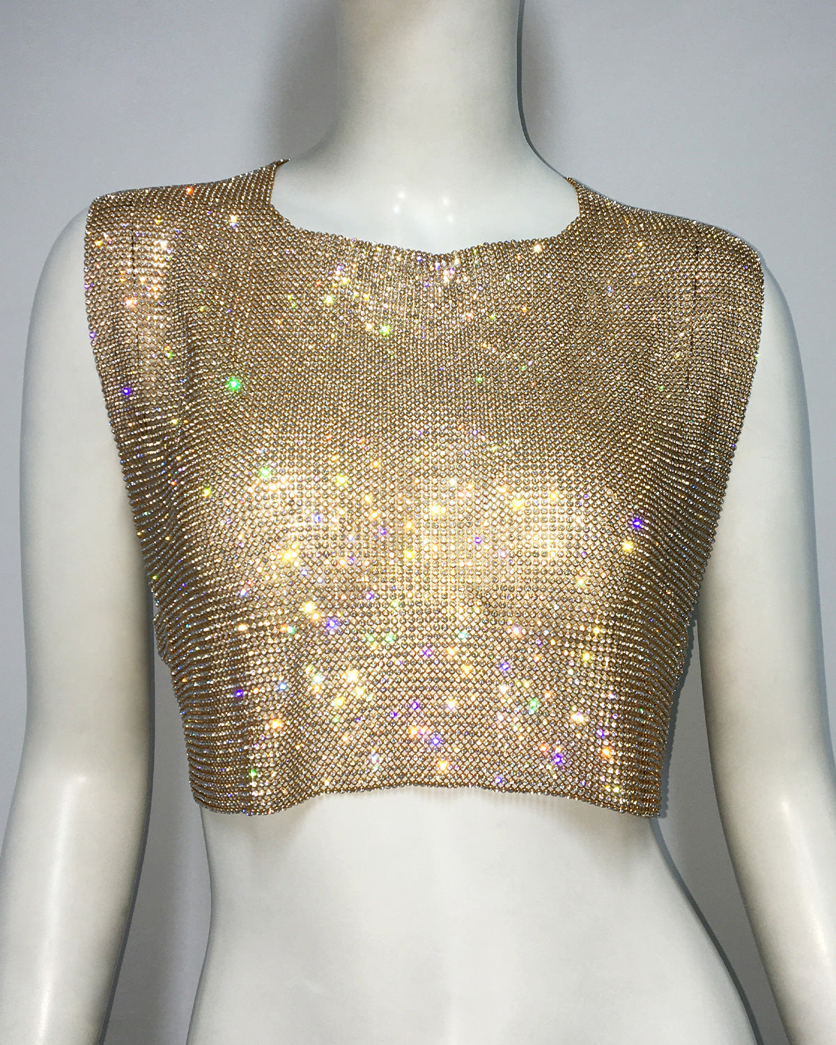 Summer Outfits 2024 | Y2K Glitter Rhinestones Backless Crop Top