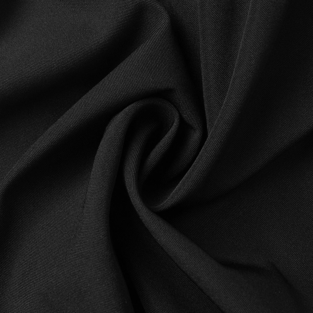 TGC “Fall Edit” Black Office Skirt Set | Minimalist Long Sleeve Collared Top & High-Rise Skirt