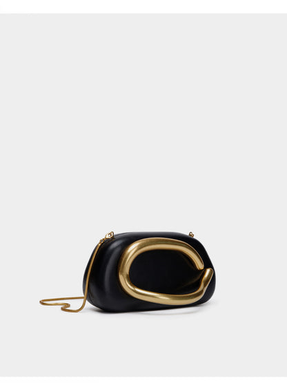 [TGC “C Luxe” Metal Box Clutch | Elegant Evening & Cocktail Crossbody Bag]