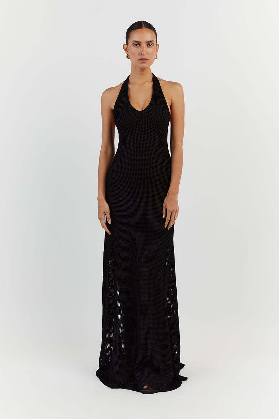 Elegant Dresses 2024 | Beach Halter Maxi Sundress M / White Elegant Dresses 2024 | Beach Halter Maxi Sundress M / White
