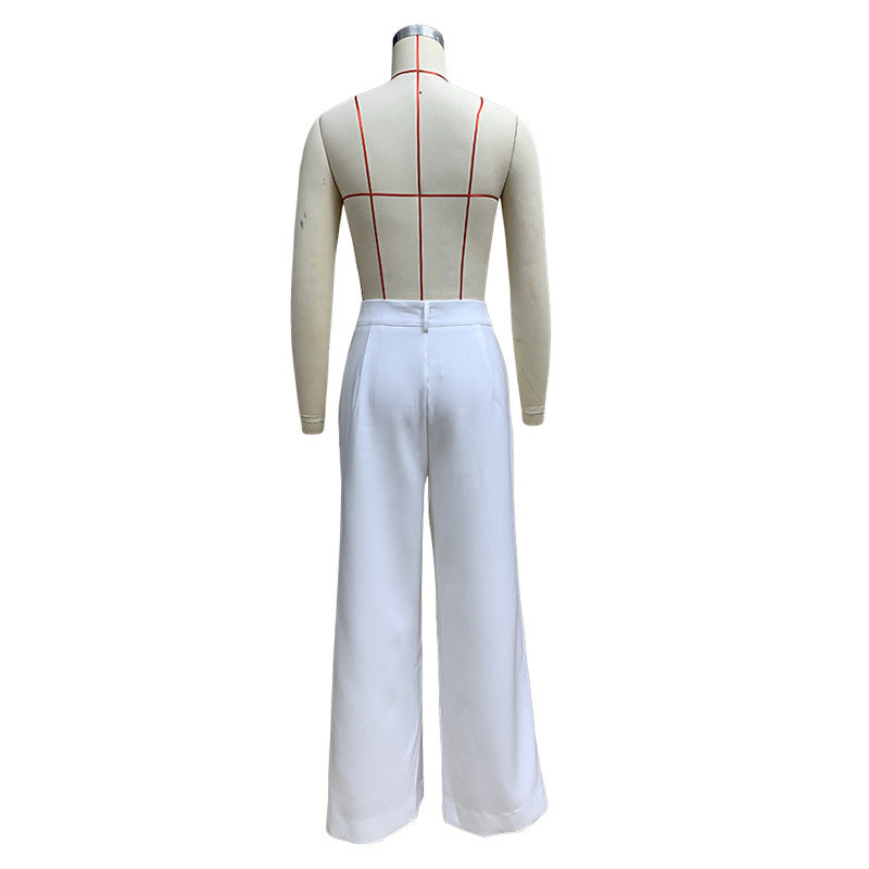 Essential Flow” High-Waist Wide Leg Trousers | Minimalist Straight Pants with Pockets