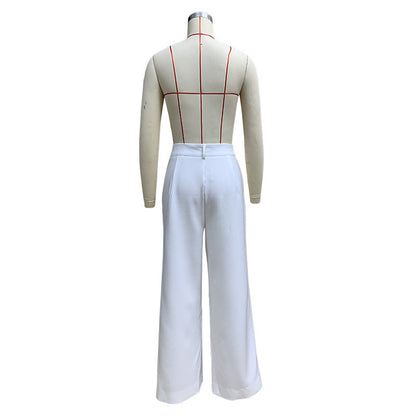 Essential Flow” High-Waist Wide Leg Trousers | Minimalist Straight Pants with Pockets