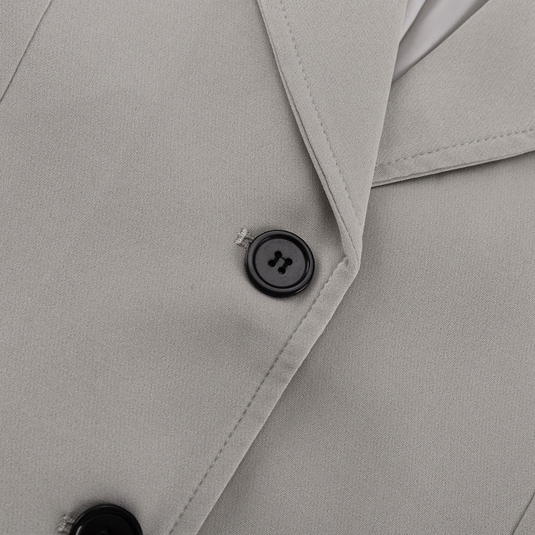 Serene Grace 3-Piece Power Blazer Wide Leg Pants Set