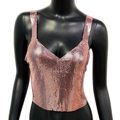Mermaidcore Outfits | Sequined Holographic Iridescent Vest