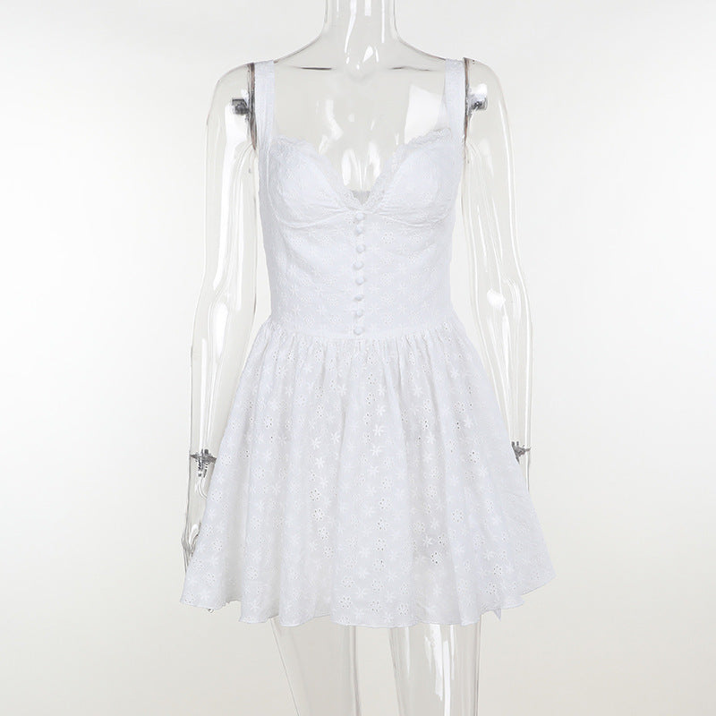 Summer Outfits 2024 | White Aesthetic Mini Dress