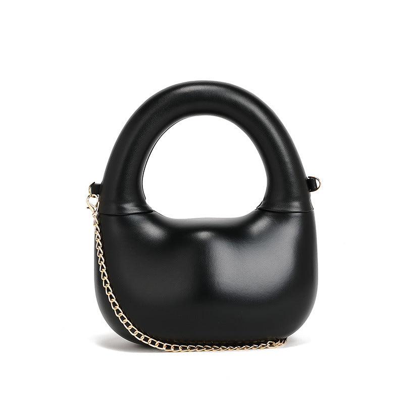 Winter 2025 Circle Bag - Elegant Chain Shell Handbag