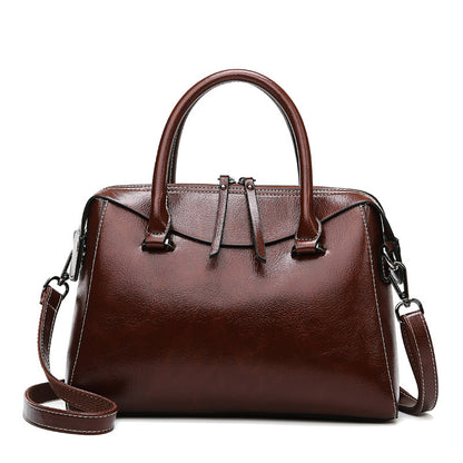 TGC “Clair” Textured Leather Bag | Minimalist Large Capacity Shoulder & Messenger Tote
