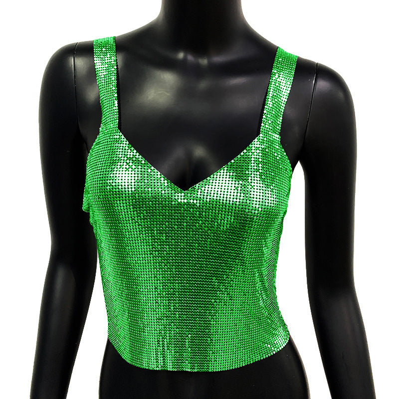 Mermaidcore Outfits | Sequined Holographic Iridescent Vest