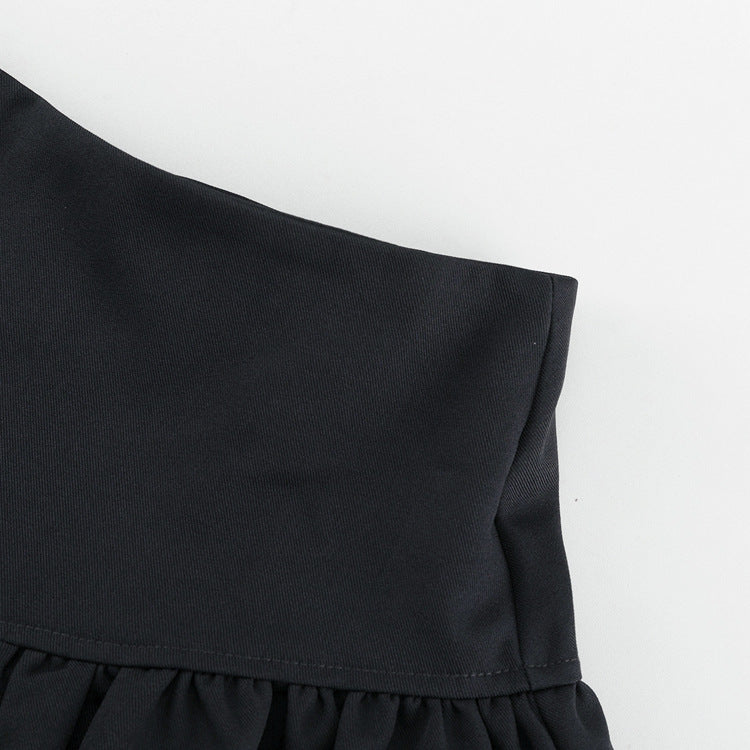 TGC “Noir Grace” Bow-Tie Set | Elegant Two-Piece Skirt & Blouse Ensemble