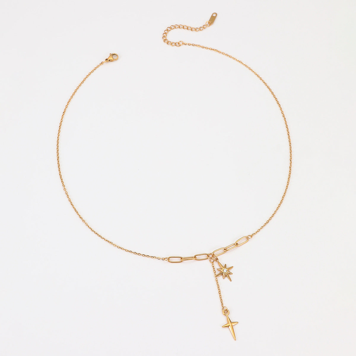 TGC Crosses | The Guiding Star Eight-Point Star & Cross Necklace