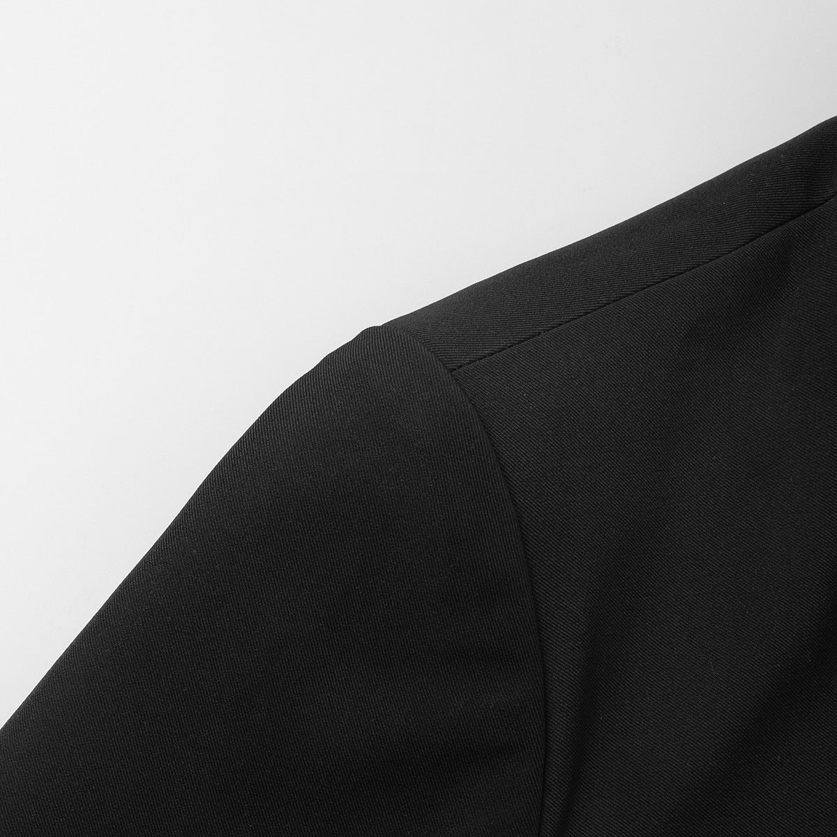 TGC “Fall Edit” Black Office Skirt Set | Minimalist Long Sleeve Collared Top & High-Rise Skirt