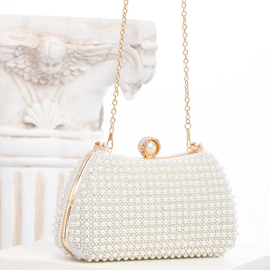 [The Ruth Pearl Bag] | Trendy Elegant Socialite Crossbody & Dinner Handbag – Evening Party Clutch by TGC