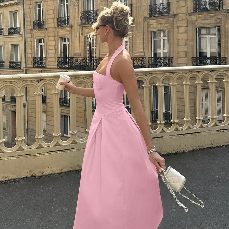 [Summer Muse Maxi] | Best Seller Women’s High Waist Halter Tube Top Dress – Elegant Slim Fit Maxi by TGC