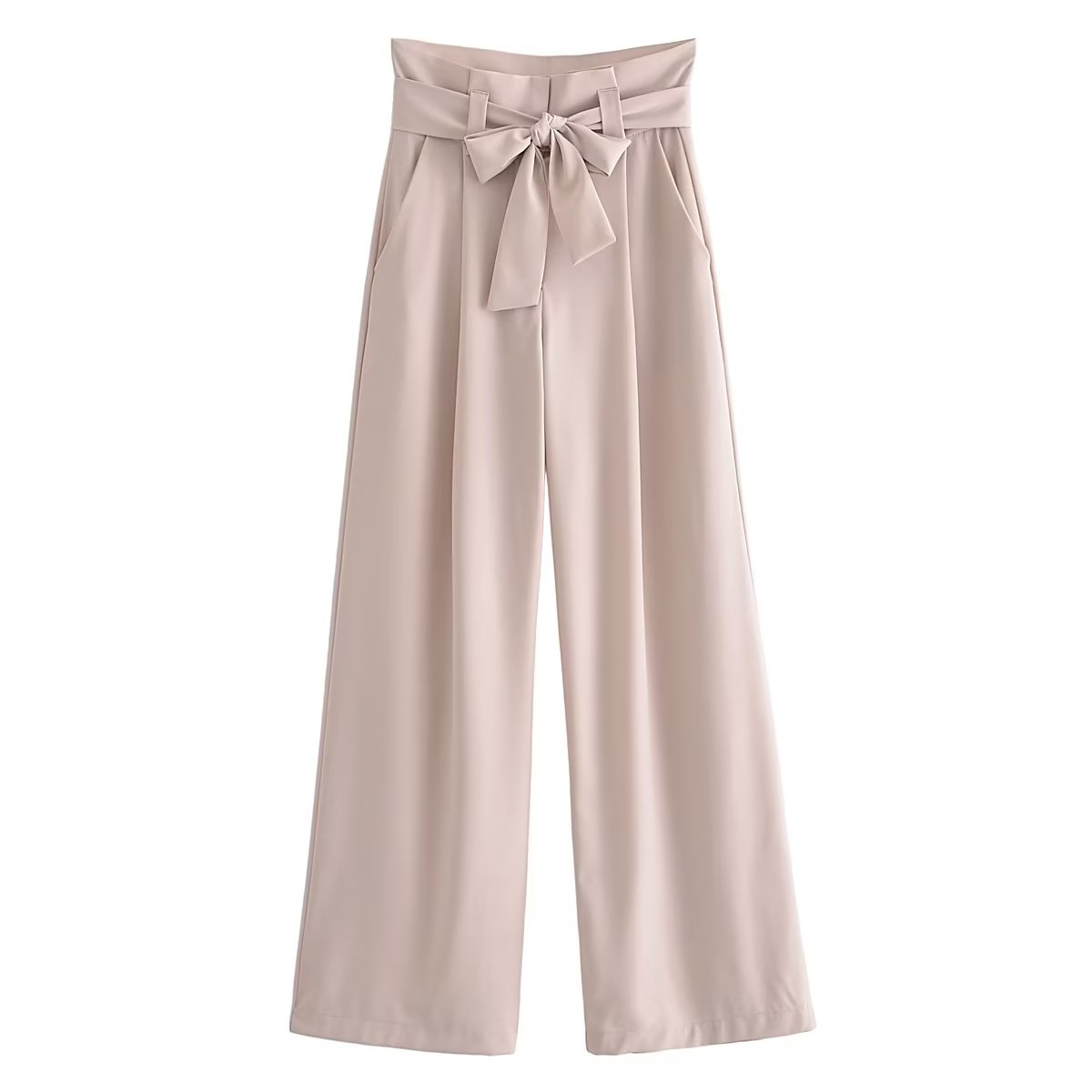 Fall Outfits | Elegant High Waist Lightest Pink Pants