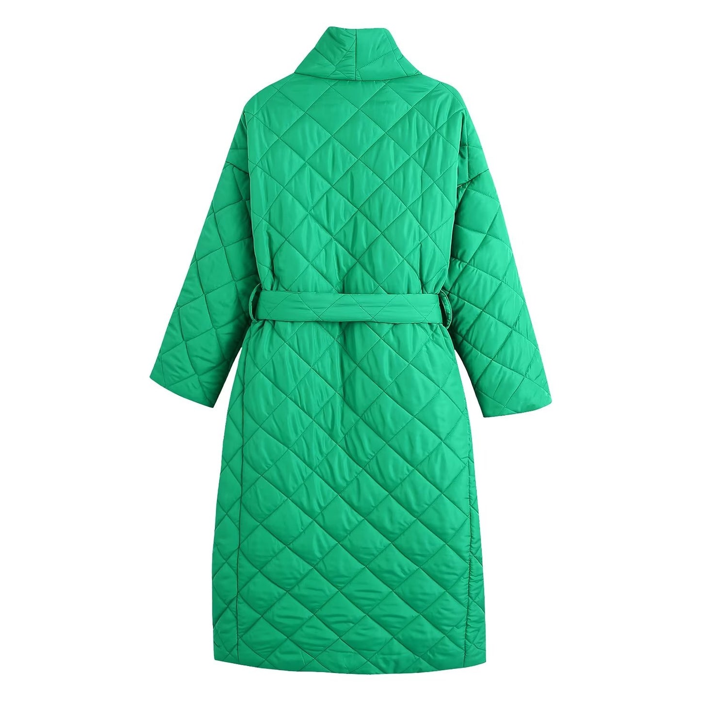 2022 Fashion Trends | Winter Outfits Quilted Cotton Long Coat