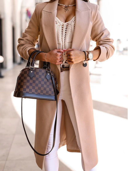 Winter Outfits | Minimalist One Button Trench Coat