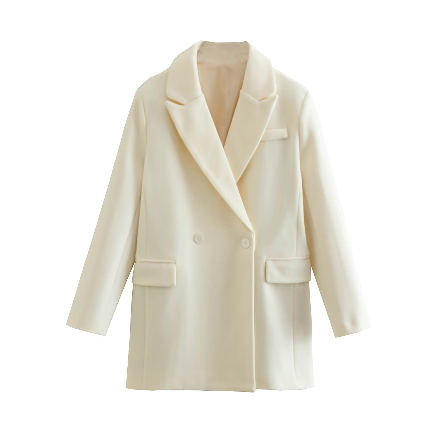 White Blazer | Clean Girl Outfits One Button White Blazer Coat