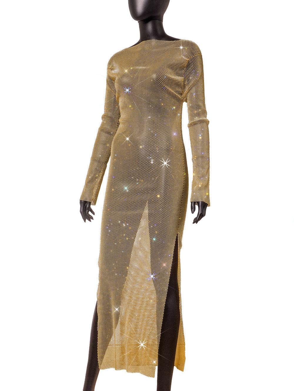 NYE Dresses | Luxury Rhinestone Dress One Size / Orange NYE Dresses | Luxury Rhinestone Dress One Size / Orange