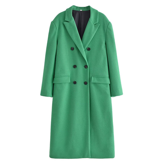 Winter Outfits | Green Trench Coat