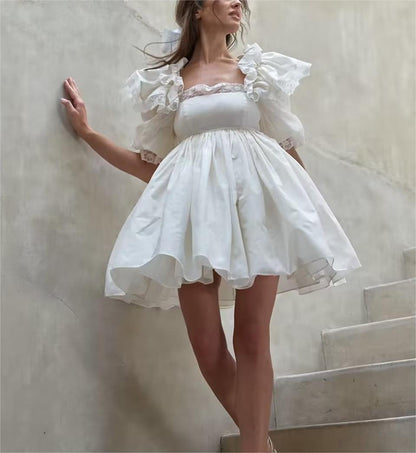 Spring Dresses | Pink Cotton Princess Mini Dress