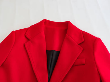 Red Outfit | Elegant Red Trench Coat