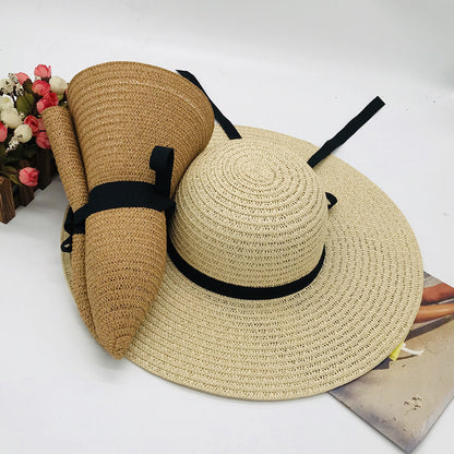 Hats | Aesthetic Bow Large Beach Hat
