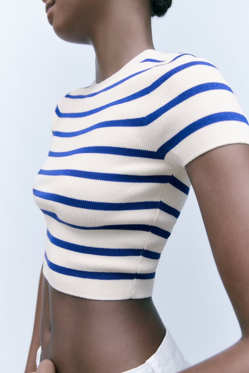 Fashion Trends 2023 | Old Money Aesthetic Knitted Striped Crop Top