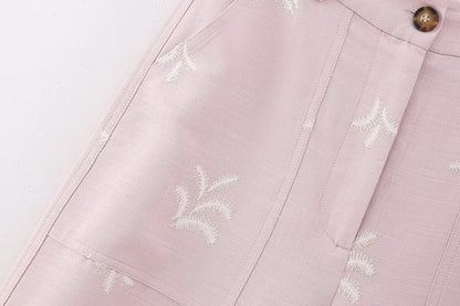 Summer Fashion Linen Outfits 2023 | Pink Ruffles Crop Top Linen Pants Outfit