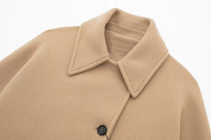 Beige Coat Outfits | Wool Winter Coat