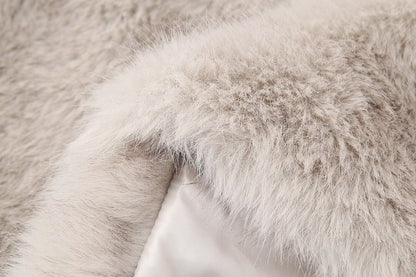 Fur coat aesthetic | Neutrals Faux Fur Jacket
