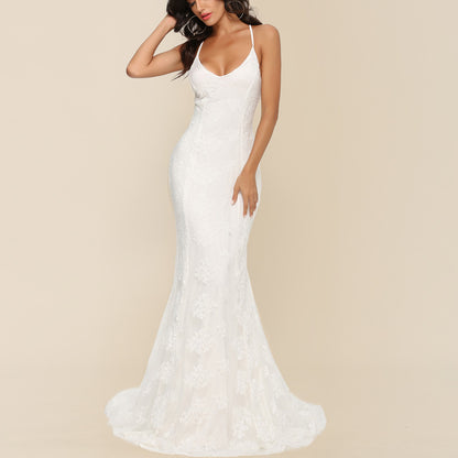 TGC Fashion Wedding Dresses | Luxury White Wedding Bridal Ball Gown Dress M / White