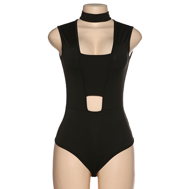 Y2K Aesthetic Outfits |  Cut Out Turtleneck Bodysuit