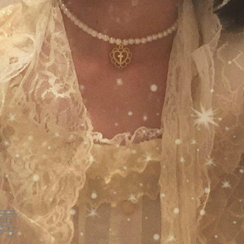 Pearl Jewelry Design Retro Cross Pearl Necklace