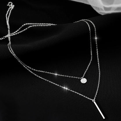 XY Minimalist Layered Necklace