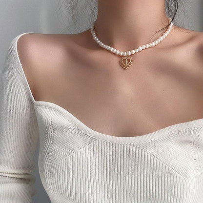 Pearl Jewelry Design Retro Cross Pearl Necklace