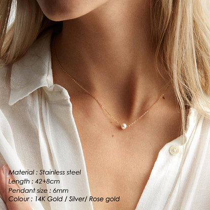 Pearl Jewelry Design | Delicate Pearl Necklace