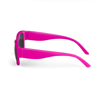 Hot Pink Aesthetic Square Sunglasses