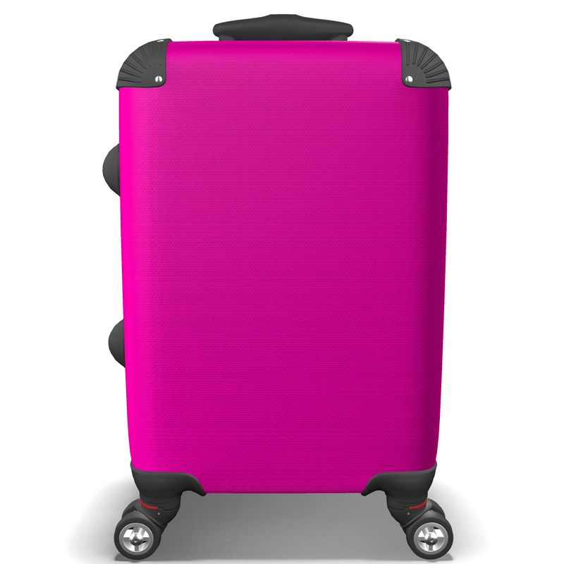 Luxury Travel Suitcase Hot Pink Aesthetic Travel Goals Suitcase