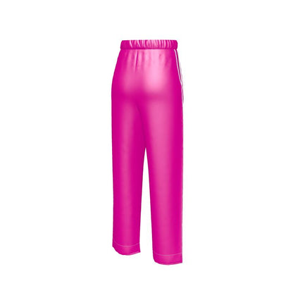 TGC FASHION Silk Outfits | Hot Pink Aesthetic Luxury Silk Trousers
