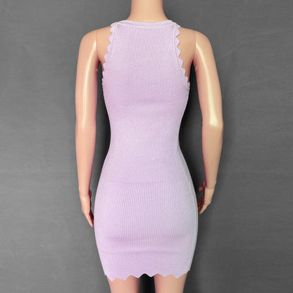 2023 Fashion Trends | Lilac Lavender Cotton Dress