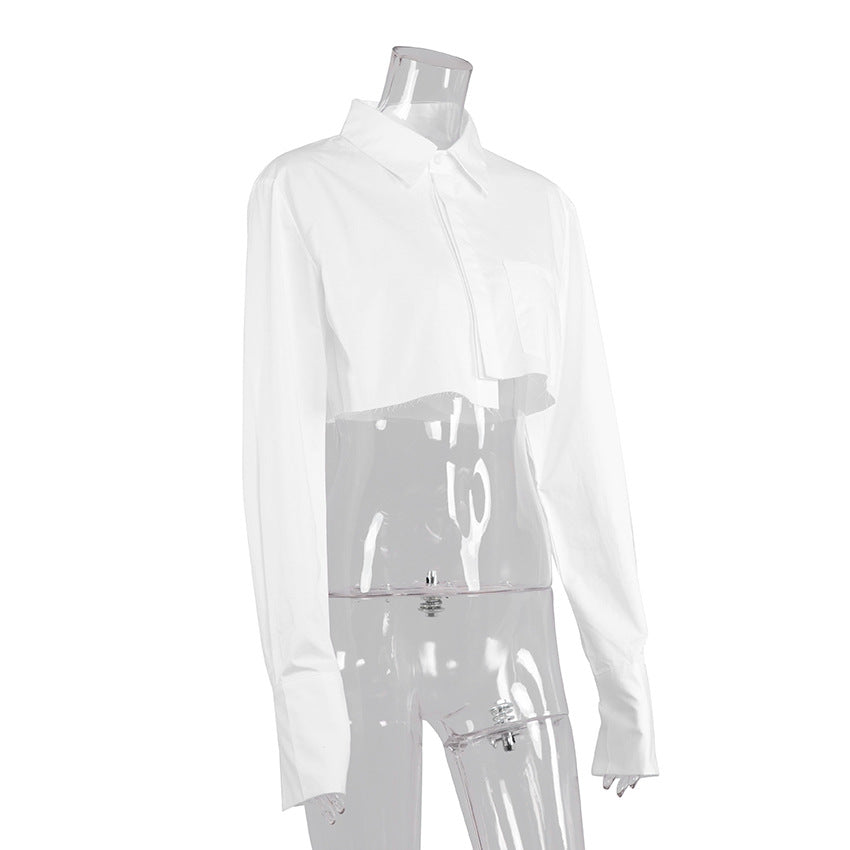 Outfit Ideas | White Cotton Crop Top Shirt
