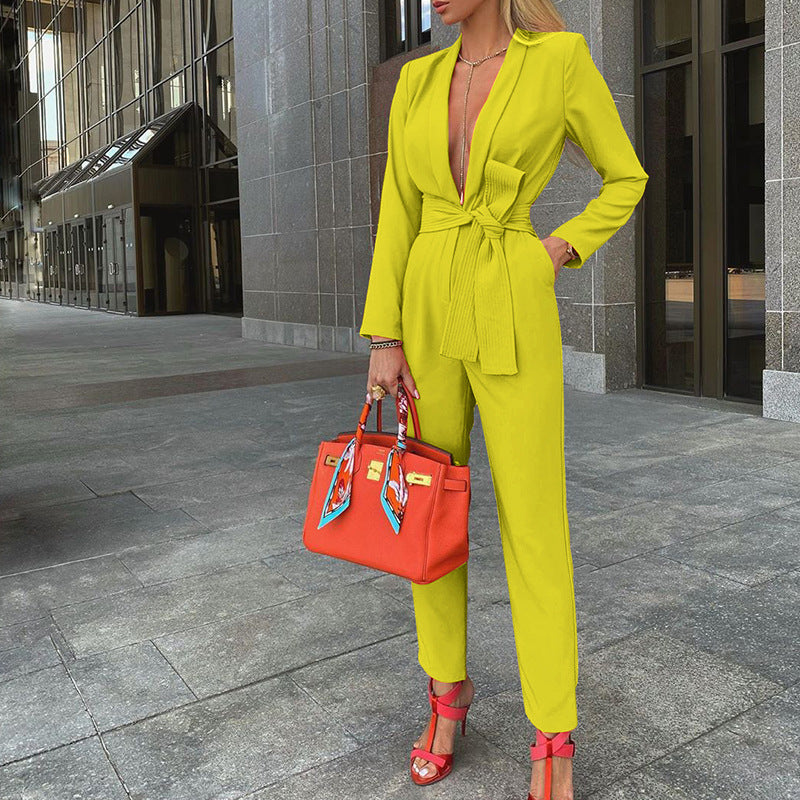 neon yellow suit tgc fashion 
